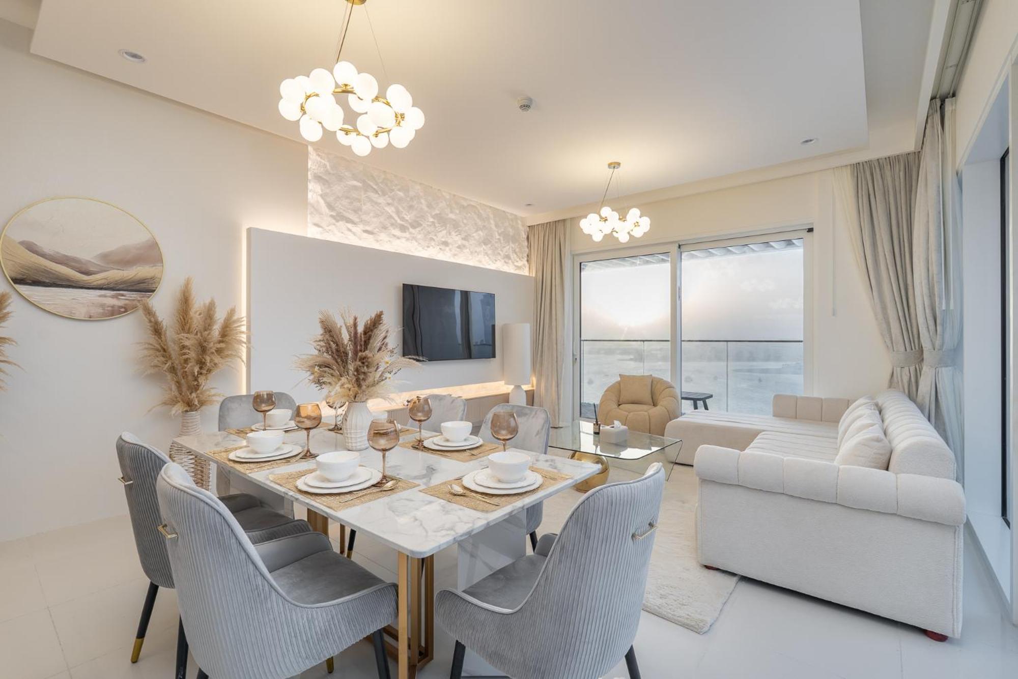 Appartement Grand Bleu I Private I Palm Jumeirah, Sea & Sky Views I Infinity Pool I Ps5 I By Skyline Serenity Dubai